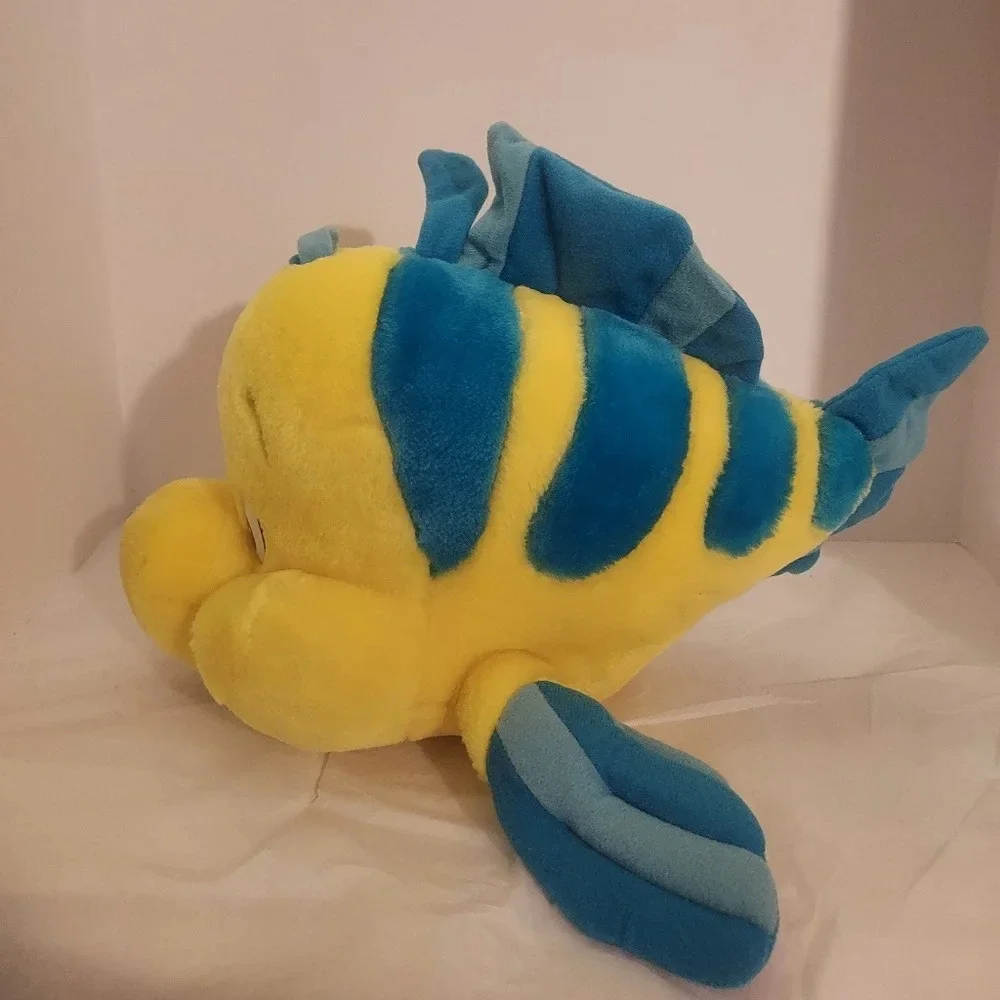 Vintage Disney The Little Mermaid - Flounder Stuffed Animal Fish Plush